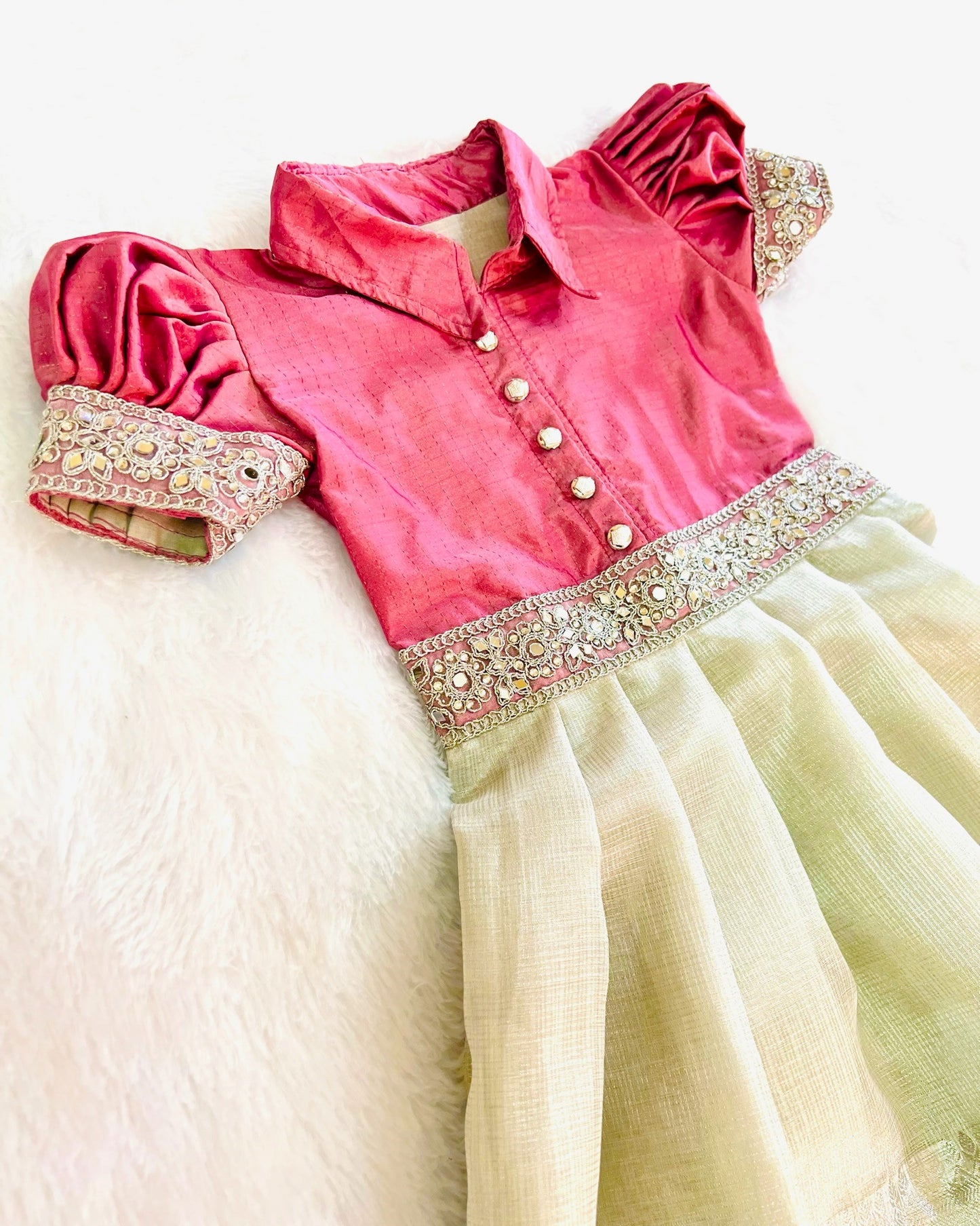 Sterling Elegance: Anarkali with Diverse Top Hues