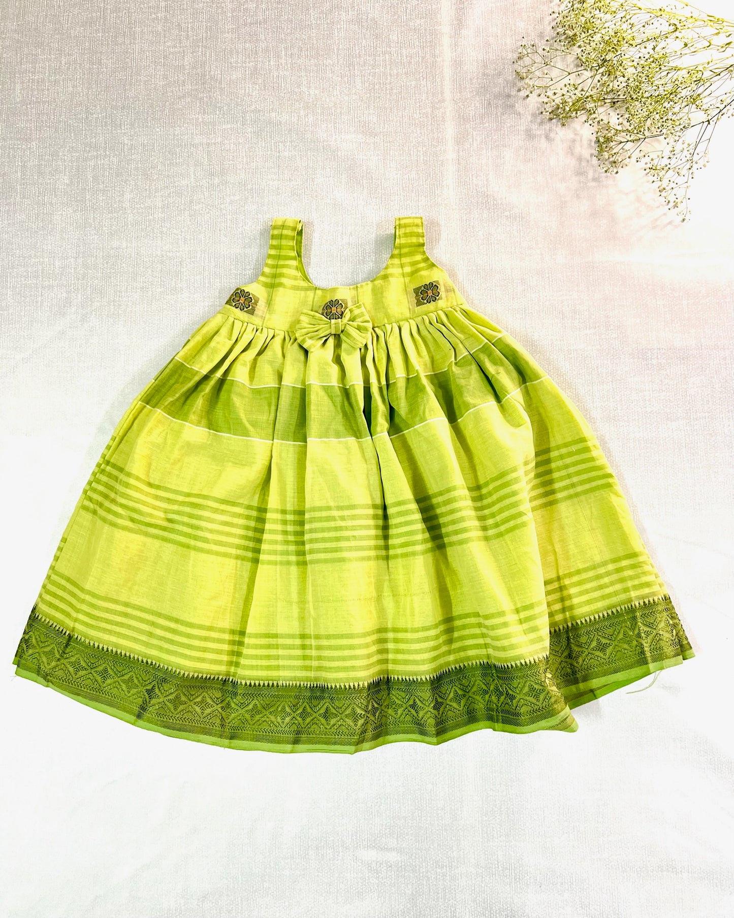 Minty Meadow Cotton Frock