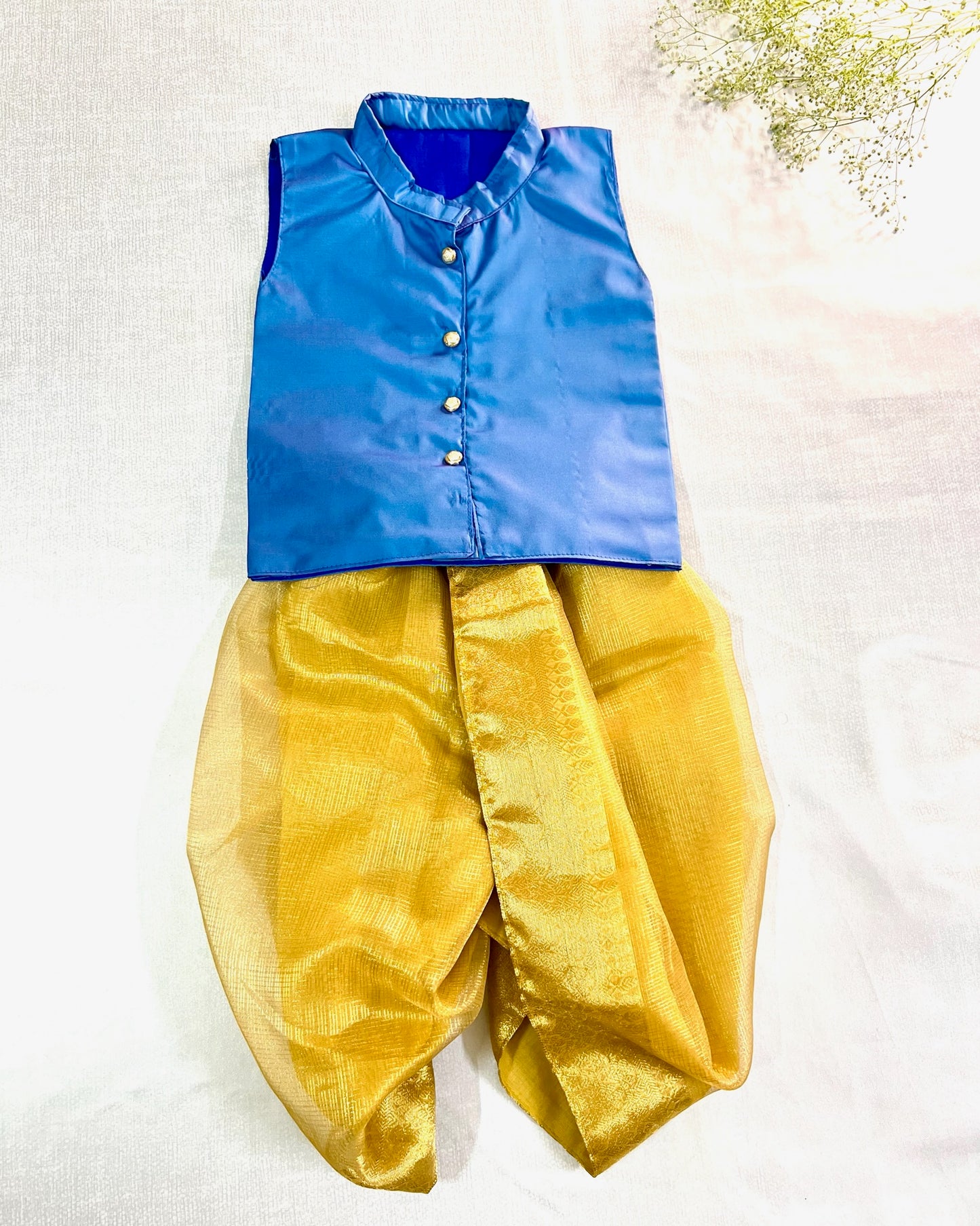Powder Blue Cloud Dhoti