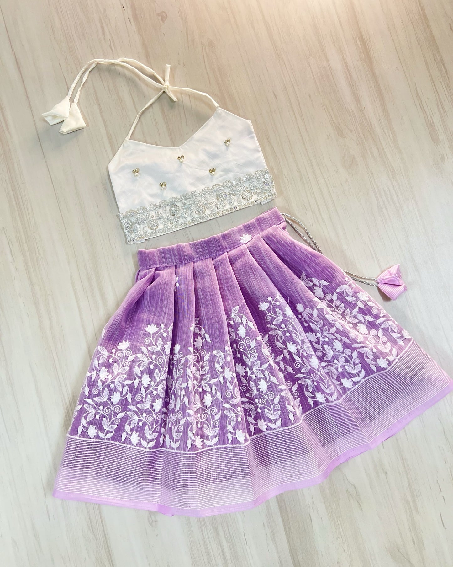 Lavender Daydream Stone Embellished Lehenga Set