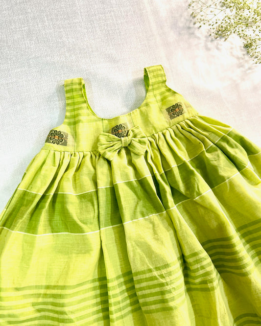 Minty Meadow Cotton Frock