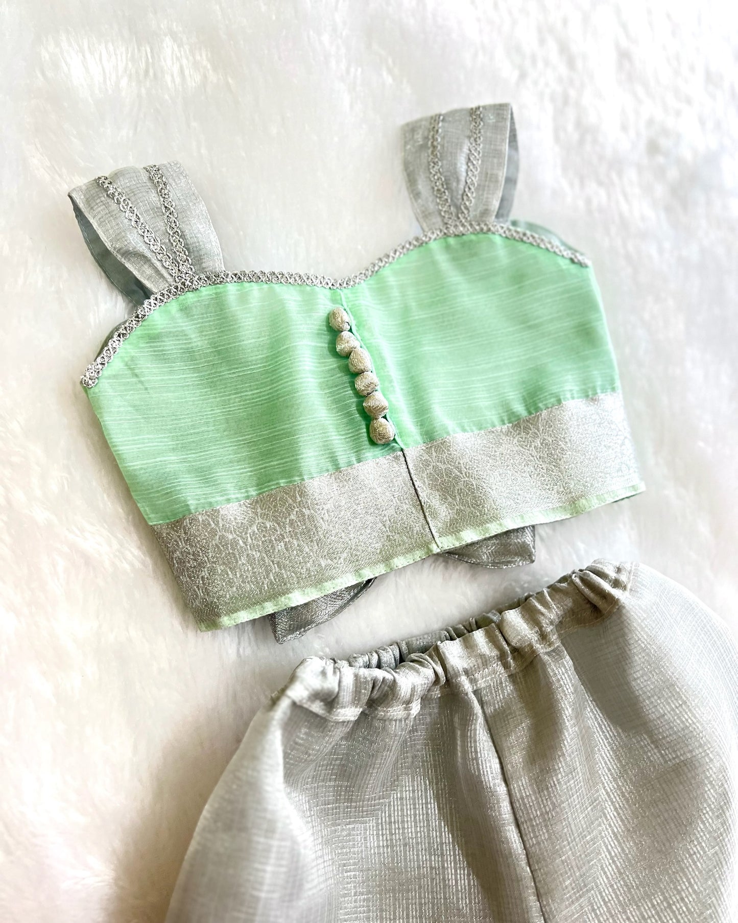Mint Shimmer Palazzo