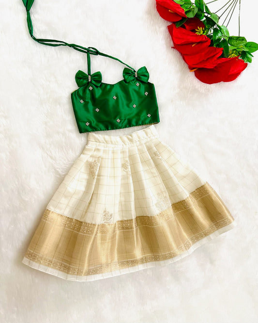 Enchanted Forest Lehenga/Pattu Pavadai