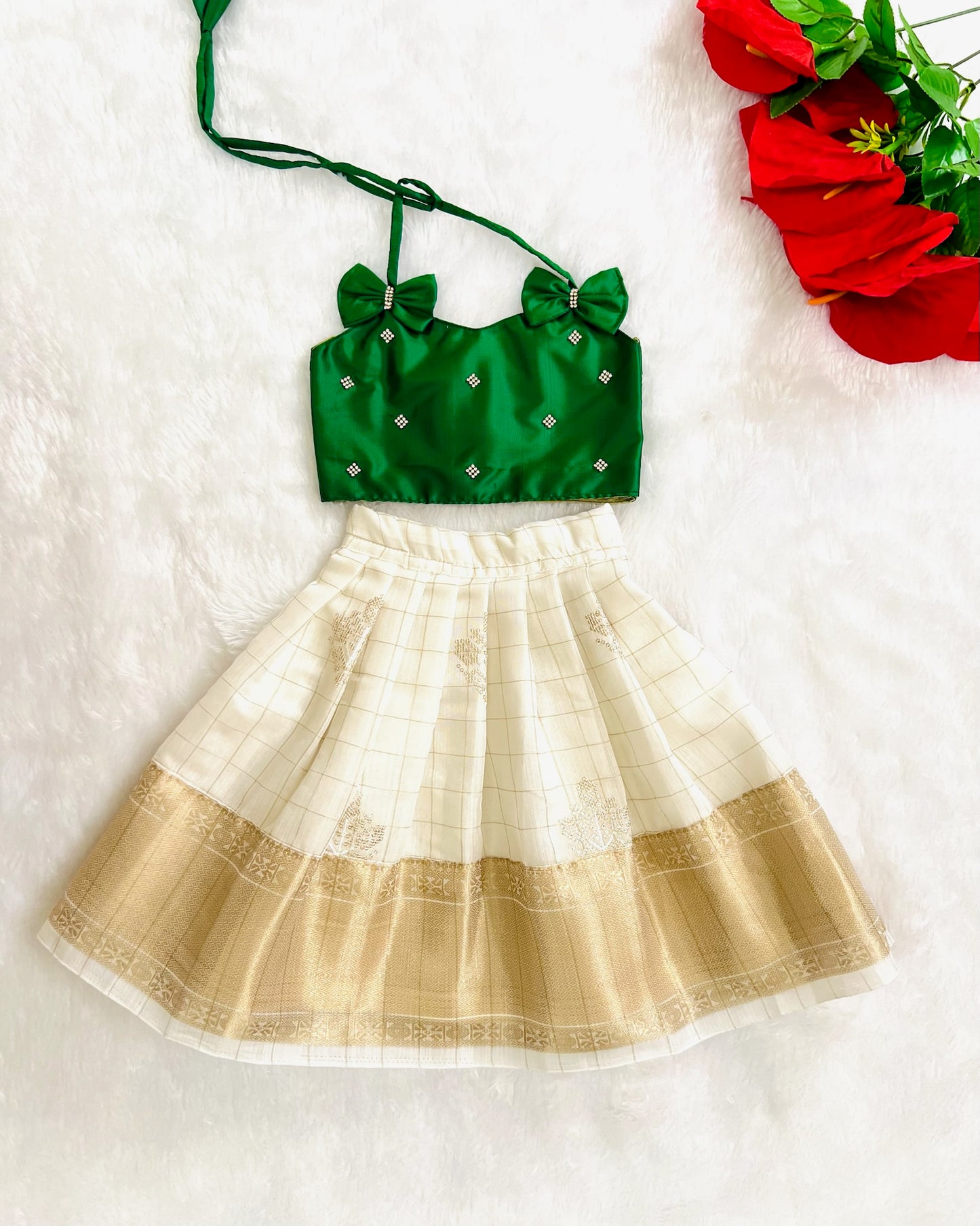 Enchanted Forest Lehenga/Pattu Pavadai