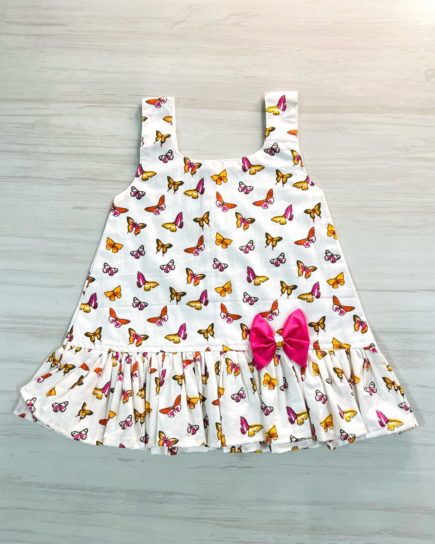 Butterfly Park One-Bow Cutie Cotton Frock