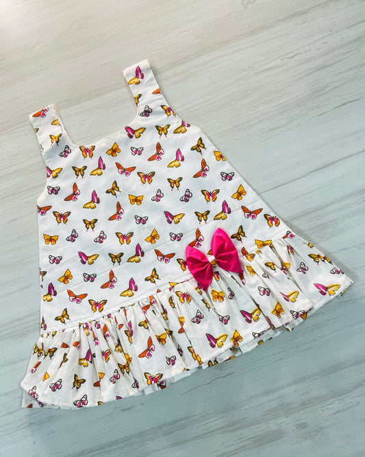 Butterfly Park One-Bow Cutie Cotton Frock