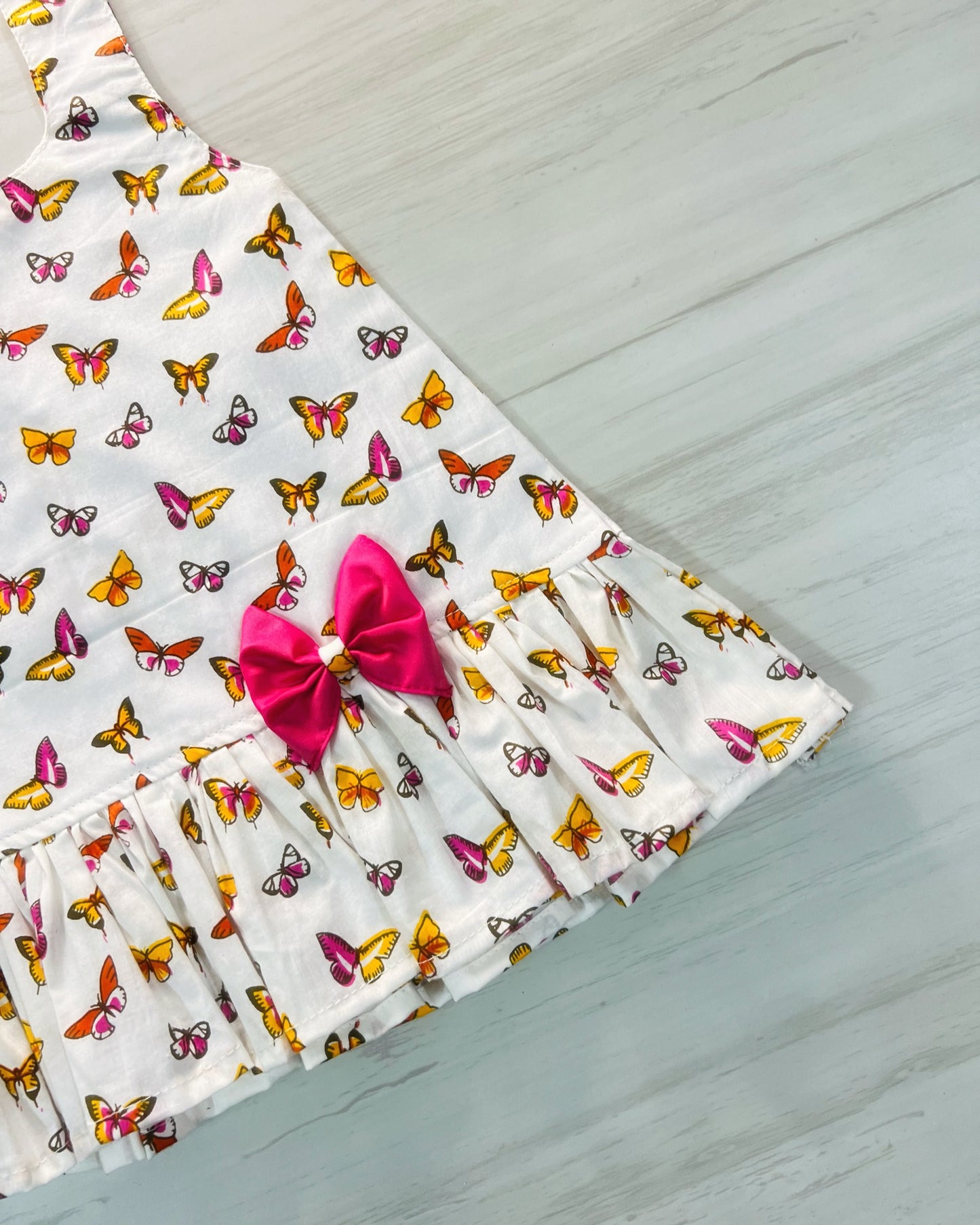 Butterfly Park One-Bow Cutie Cotton Frock