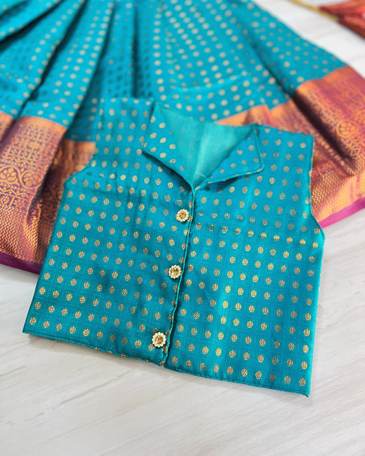 Peacock Petal 1000 Buttas Cute Lehenga Set