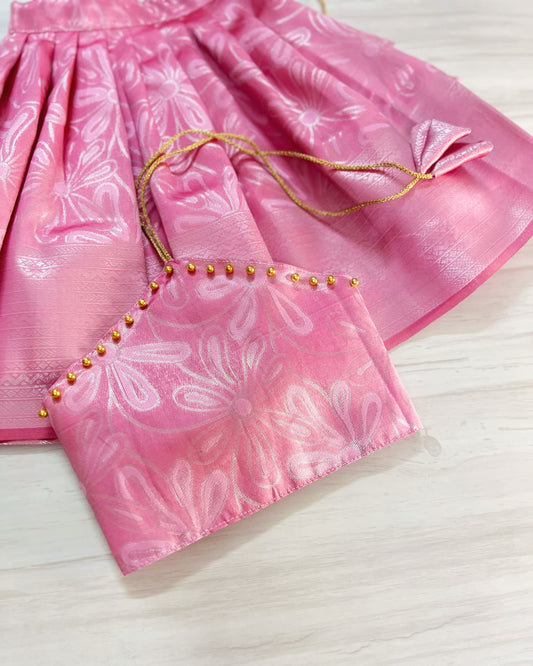 Rosy Floral Dream Halter Neck Lehenga Set
