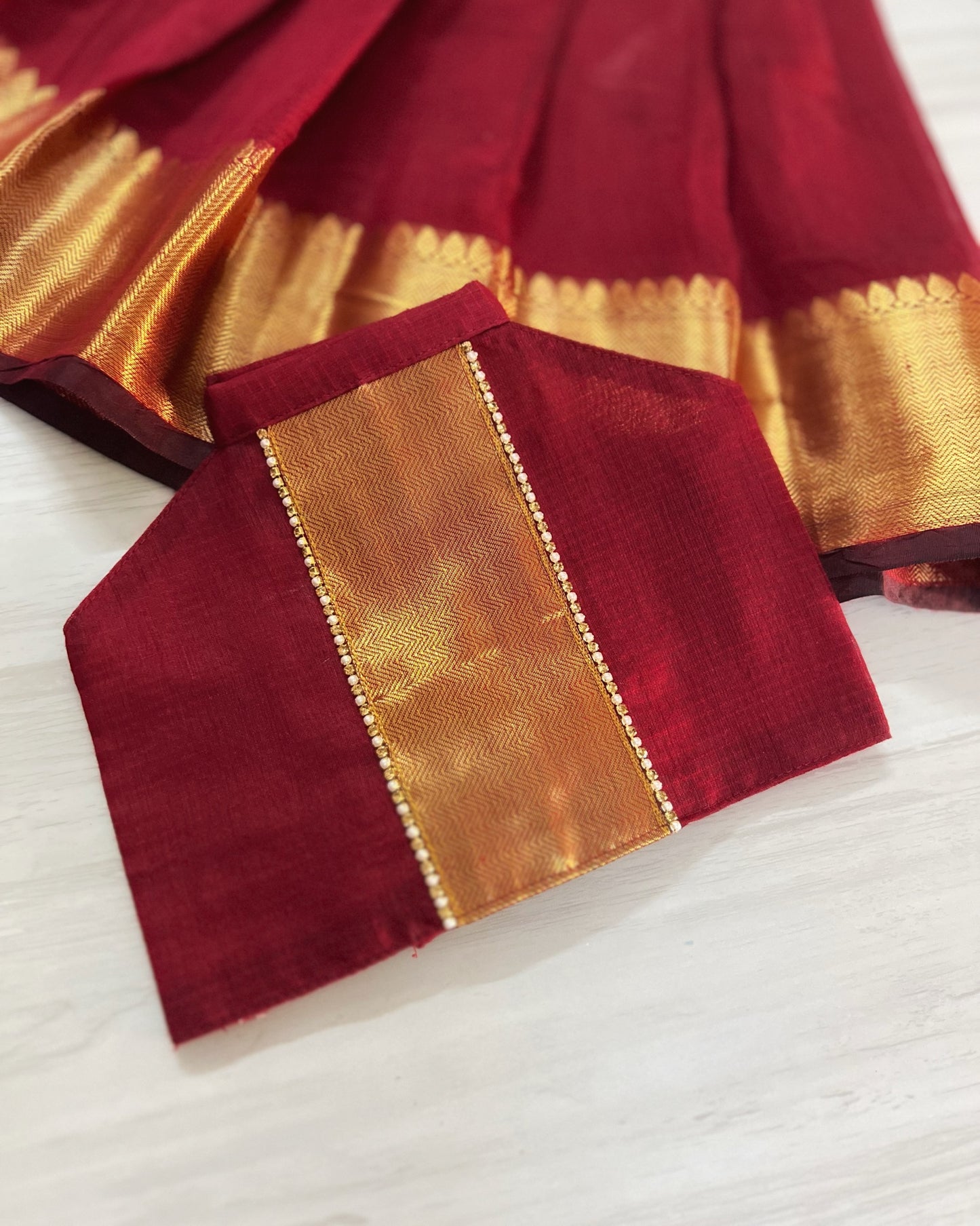 Maroon Elegance Halter Neck Traditional Lehenga Set