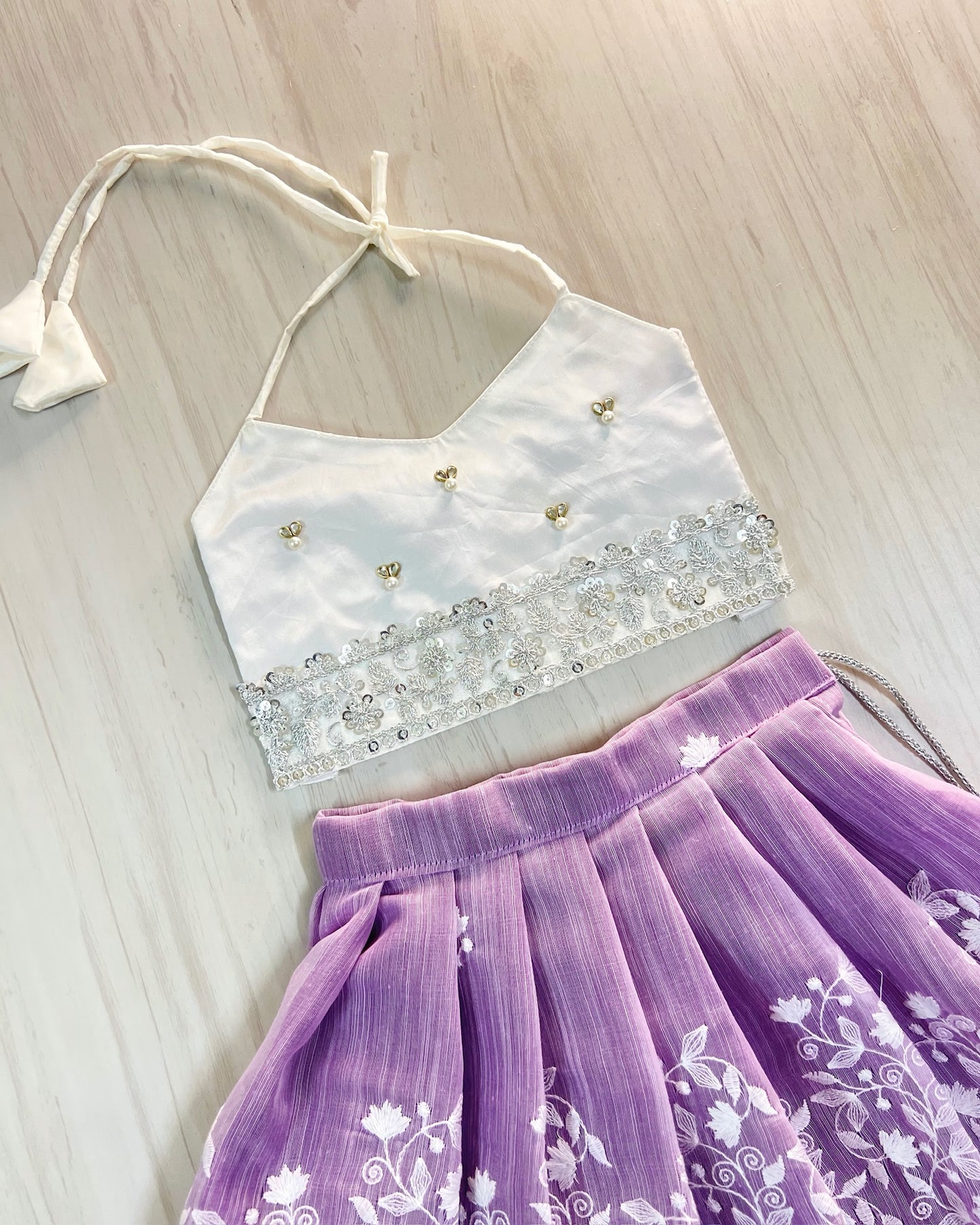 Lavender Daydream Stone Embellished Lehenga Set
